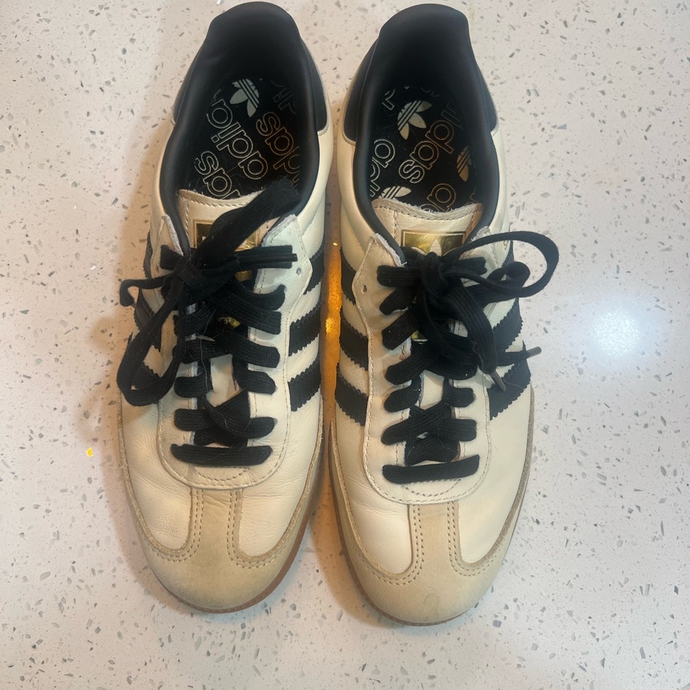Adidas Samba OG Cream White/Sand Strata/Black ID0478 Womens Size 7/UK 5.5.